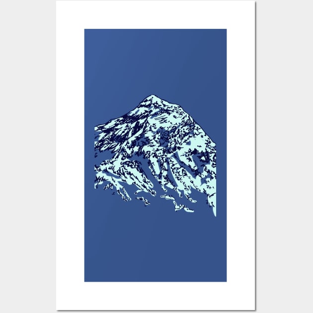 Mount Everest Wall Art by louweasely